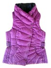 Lululemon Women's New Designer Reversible Purple Black Puffer Vest - Size Medium