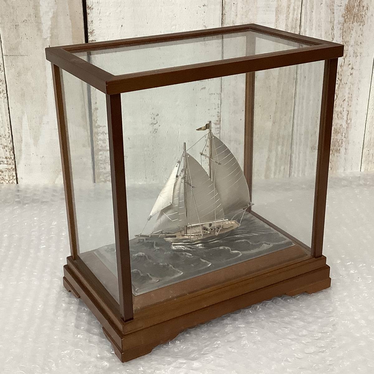 Sterling silver silver 985 Silver yacht Takehiko wooden with Sterling silver silver 985 Silver yacht Takehiko wooden with