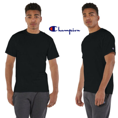 Champion Mens Crew Neck T Shirt Short Sleeve T-Shirt T525C S, M, L, XL, 2XL, 3XL