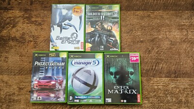 MICROSOFT XBOX ORIGINAL OG - ALLE FÜLLER OHNE KILLER BUNDLE SPIELE x5 #RL32