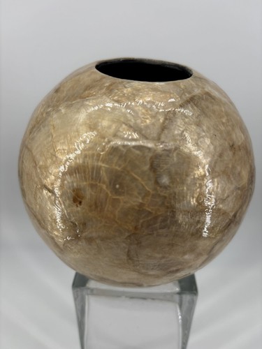 Jarrón Decor Yon Regalos y Decoración Redondo Capiz Shell 4.5" Diámetro Filipinas LEER - Imagen 3 de 4