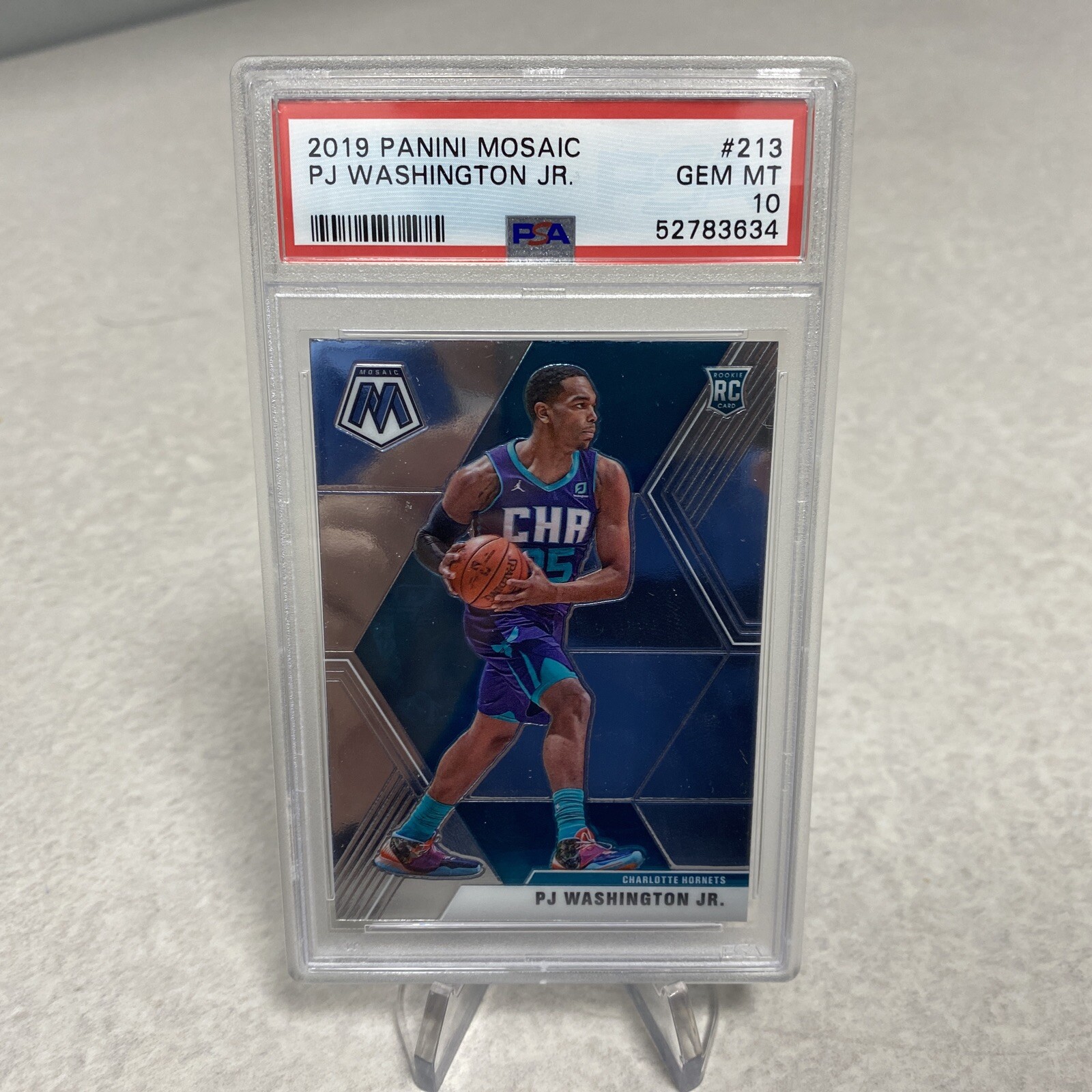 PJ Washington Jr. | 2019 Panini Mosaic | Rookie Card (#213) | PSA GEM MT 10