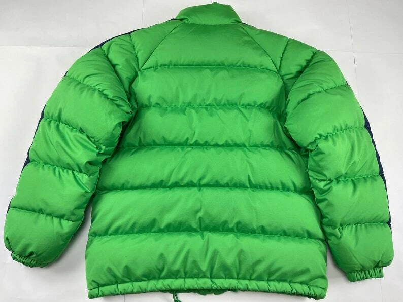 FILA jacket green down vintage puffer jacket 90s hip hop 1990s