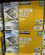 Kirkland Signature Organic Summit Medium Roast Coffee K-Cup 120 Pods FRESH TASTE