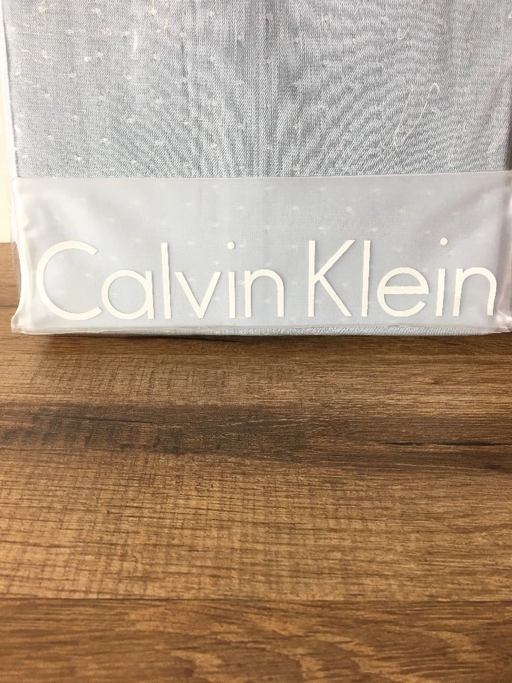 ¡¡¡NUEVO EN PAQUETE!!! ALMOHADA SHAM EURO CALVIN KLEIN PUNTO CHAMBRAY CIELO BREZO Foto 3 de 4