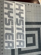 Hyster Forklift Decal Black 14" X 2.5"  A set of two (2)
