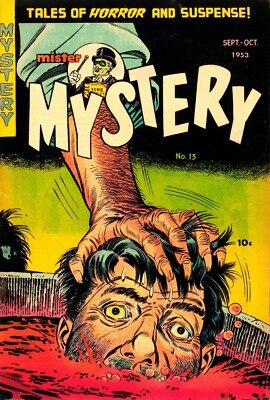 Mister Mystery 13 Comic Book Cover Art Giclee Reproduction on Canvas