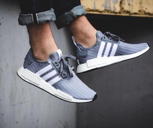 Superficie lunar Cadena esférico Adidas NMD R1 Size 8.5. Bedwin Heartbreakers Grey BB3123 pinestripe ultra  boost | eBay