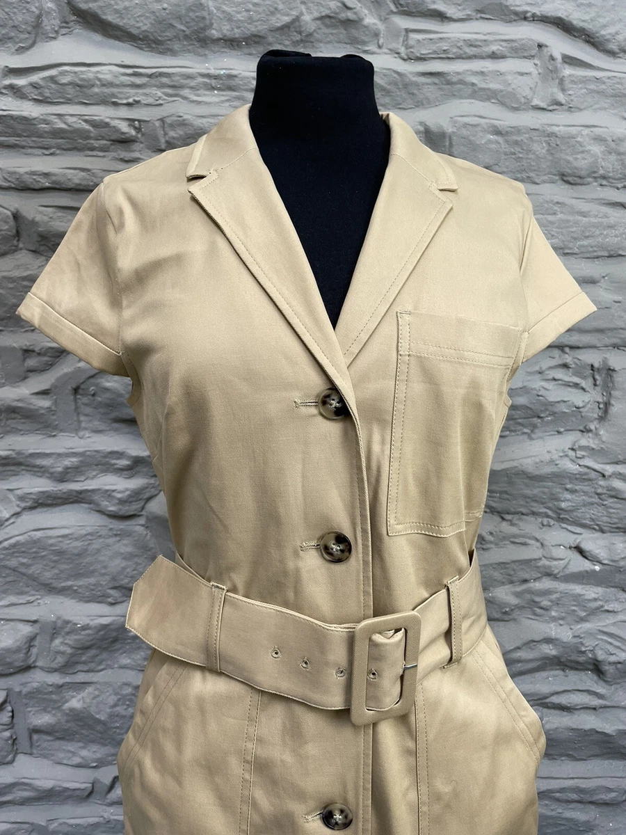 BNWT Next Emma Willis Collection Shirt Dress Smart Camel Size