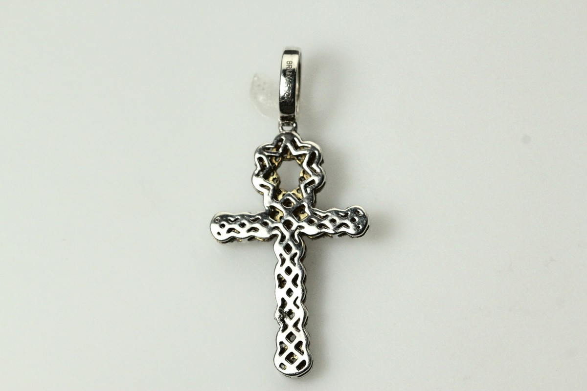 BRUMAR 925 Sterling Silver Cubic Zirconia Ankh Pendant 4 BRUMAR 925 Sterling Silver Cubic Zirconia Ankh Pendant 4