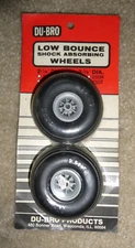 Vintage Pair Dubro RC Airplane Treaded Wheel Tires 2.5" Dia 250T NIP