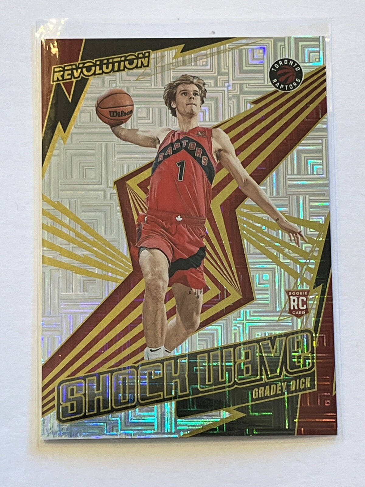 2023-24 Revolution Gradey Dick RC Shock Wave LEVELS SP #12 Raptors