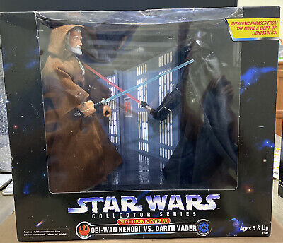 Star Wars: Lightsaber Forge Darth Vader and Obi-Wan Kenobi Toy Action  Figure for Boys and Girls (12”) 