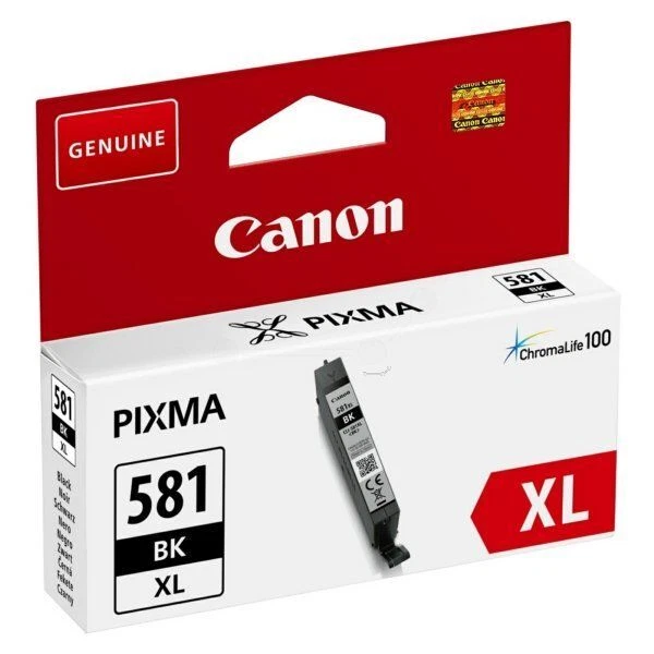 Canon CLI-581XL Cartouche d'encre Noire authentique (TVA incluse) - Photo 1/1