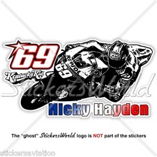 NICKY HAYDEN 69 Kentucky Kid MotoGP Racing 153mm (6") Sticker Decal Aufkleber