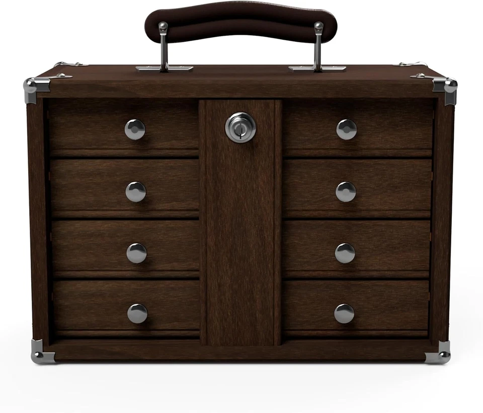 NEW GI-T12 Dark Oak 4-Drawer Mini Chest by Gerstner International PRE-TARIFF!!! - Image 4 of 4