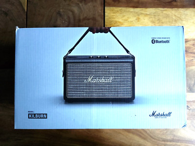 Marshall Kilburn 1 Lautsprecher schwarz/ gold Box wie NEU like NEW TOP Zustand