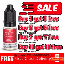 Nicotine Shots 10ml 18mg/ml e liquid vape juice ecig NicDrops Nic Shots 100VG