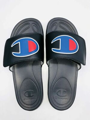 Champion Shoes Champion Adjustable Slides Champion Men's Black