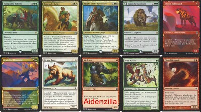 MTG Naya Landfall Deck - Knight Reliquary Renegade Rallier Wild Nacatl Magic  | eBay