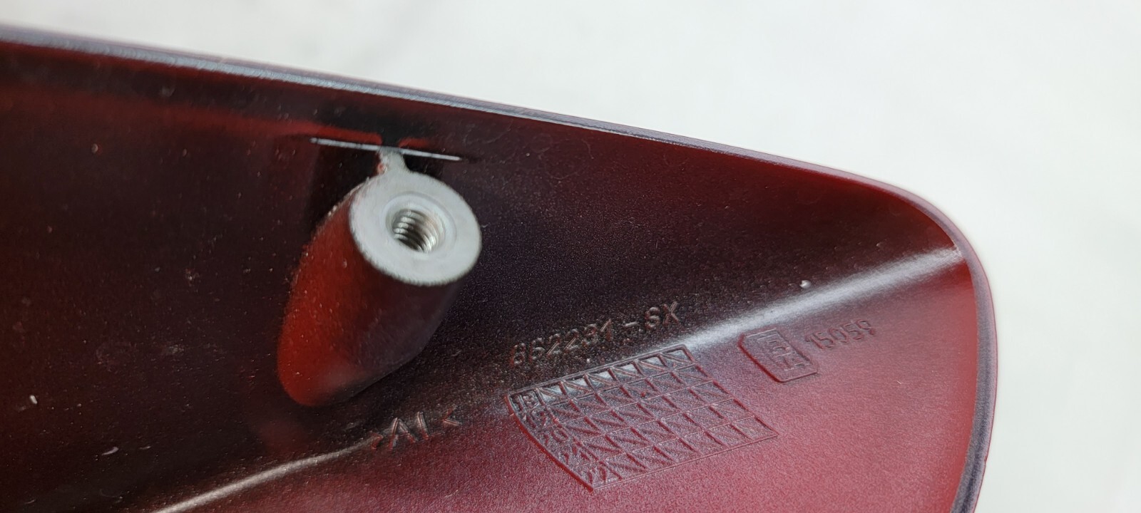 FERRARI F8 DRIVER LEFT SIDE QUARTER PANEL AIR INTAKE COVER PANEL OEM 862231