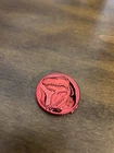 Vintage Mighty Morphin Power Rangers Red Ranger Trex Metallic Movie Coin