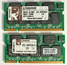 Kingston 2GB (2x1GB) DDR SO-DIMM KTD-INSP5150/1G PC-2700 333MHz 2.5V #R1993