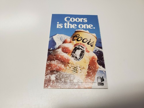 RS20 New England Patriots 1986 NFL Football Pocket Schedule - Coors BLIND - Picture 2 of 2