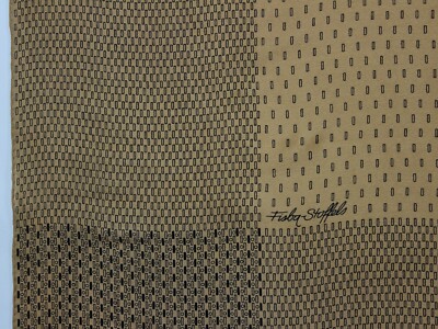 Foulard Fisba Stoffels Authentique - 100% Soie, Motif Floral Vintage, Occasion Bon État
