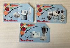 LOTTO 3 SCHEDA TELEFONICA TELECOM PUBBLICITARIA MOULINEX USATE