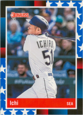 2022 Donruss Independence Day Retro Name Variation #240 Ichiro Suzuki Mariners