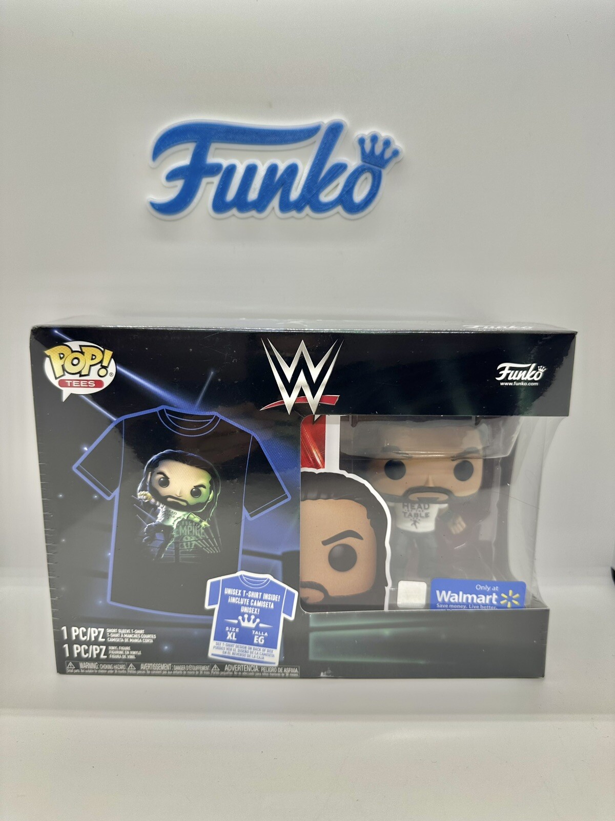 Funko Pop WWE Roman Reigns coffret t-shirt taille L pour votre soirée de match entre amis