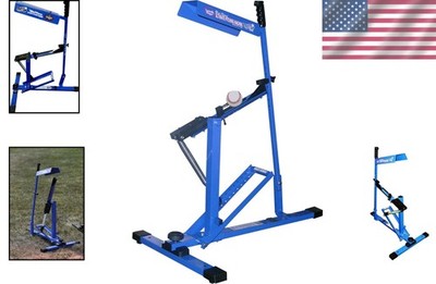 Portable Blue Flame Pitching Machine - Manual & Lightweight | eBay