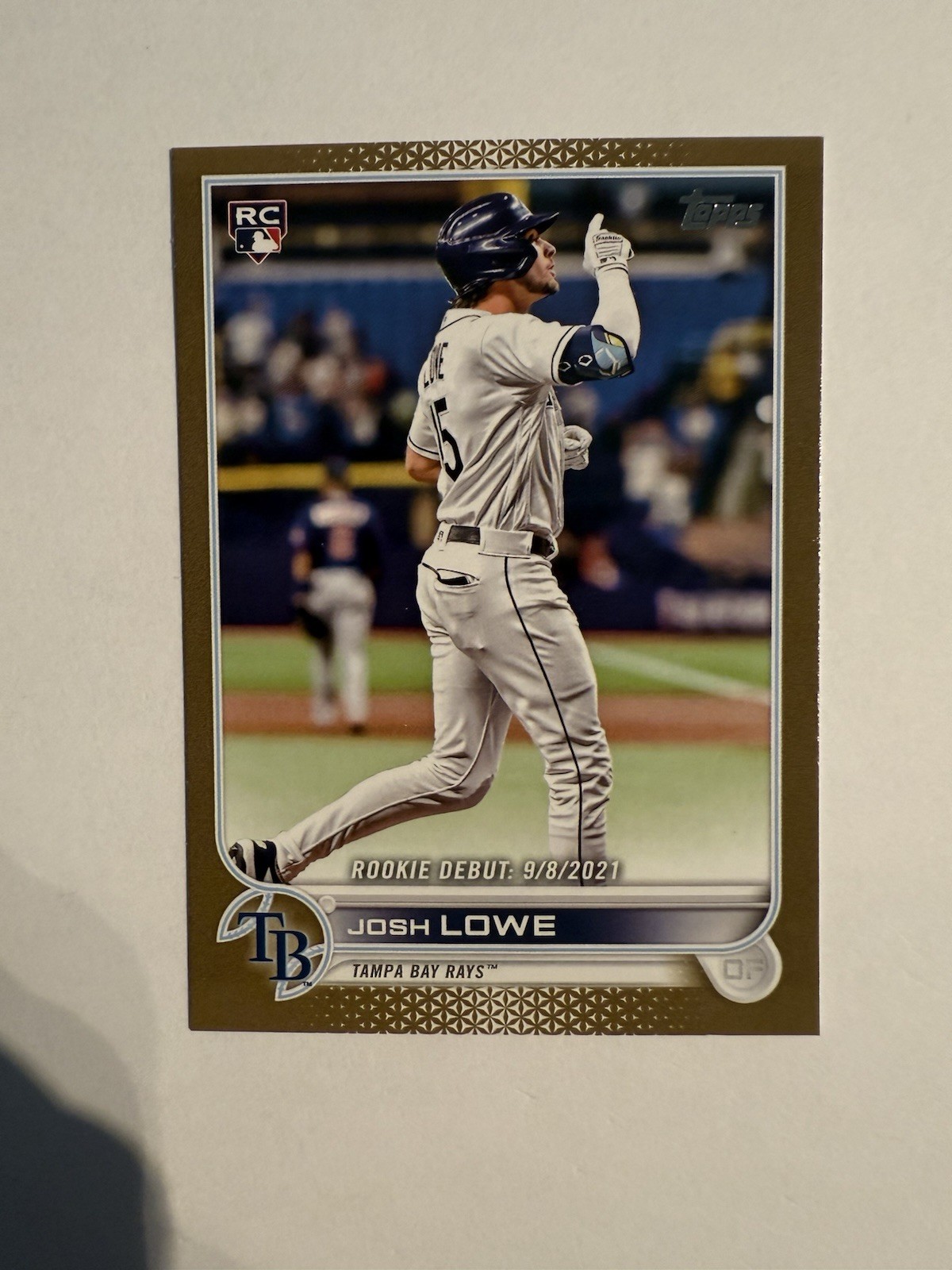 Josh Lowe 2022 Topps Update #US287 Tampa Bay Rays Gold #/2022
