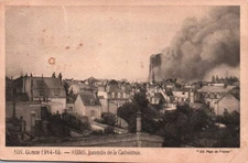 POSTCARD - REIMS - MARNE - 51 - CATHEDRAL FIRE