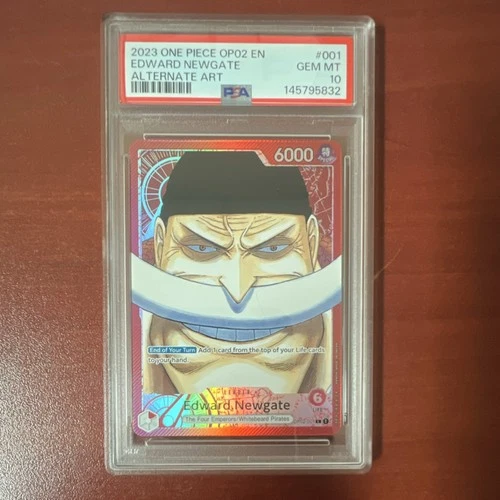 Edward.Newgate Leader Alt Art Foil OP02-001 Paramount War PSA 10 English 2023