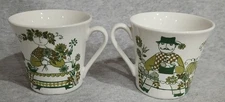 Vintage Figgjo Lotte Cup Set Turi Design Norway Flat Bottom Cup Set