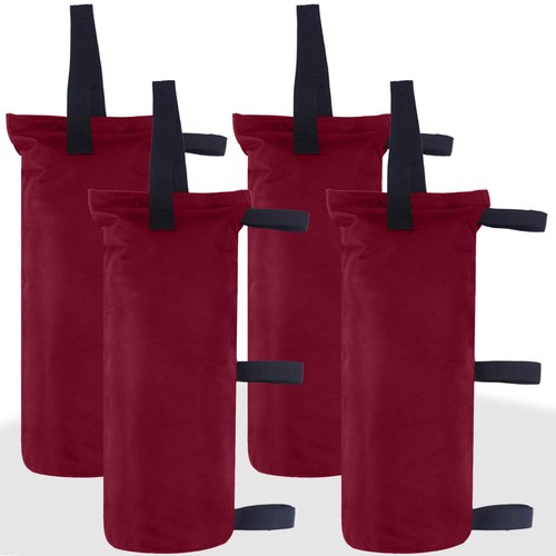 ABCCANOPY Canopy Weights Set of 4-120LBS Sand Bags for Pop 120lbs, Burgundy  - Picture 1 of 5