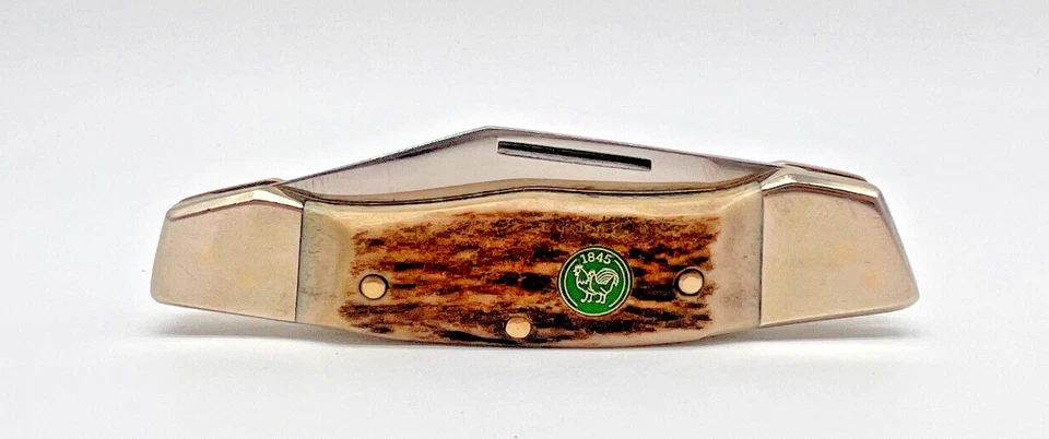 GALLINA Y GALLO ALEMANIA RARO CIERVO MANIJAS BUTTERBEAN 452-DS Foto 3 de 4