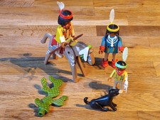 INDIANER FAMILIE VON PLAYMOBIL 3396-A MADE IN GERMANY VON 1989