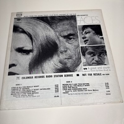 John Cassavetes FACES Vinyl original Soundtrack LP