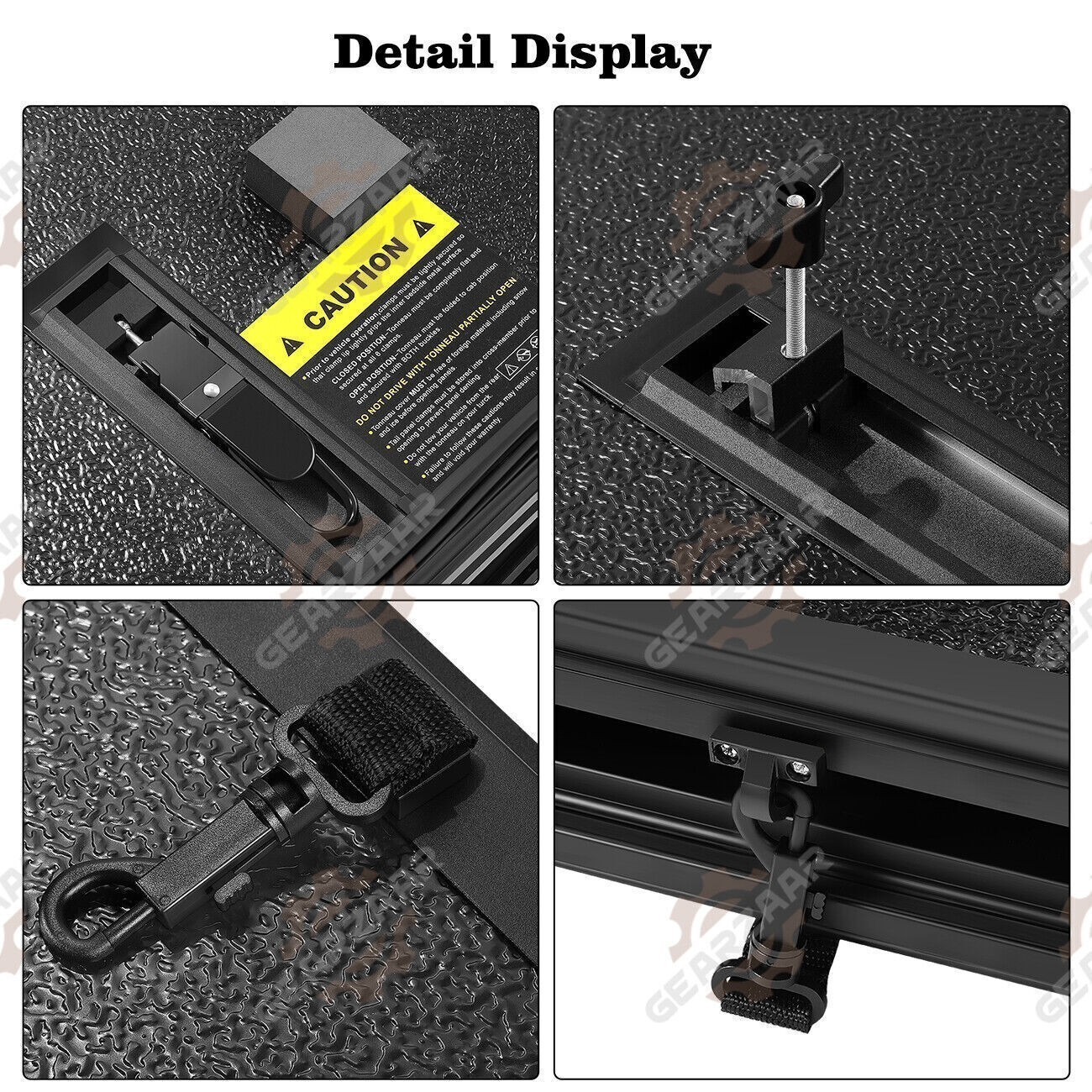 4.5ft Bed Tonneau Cover Hard Tri-Fold For 2022-2024 Ford Maverick Waterproof Wmg