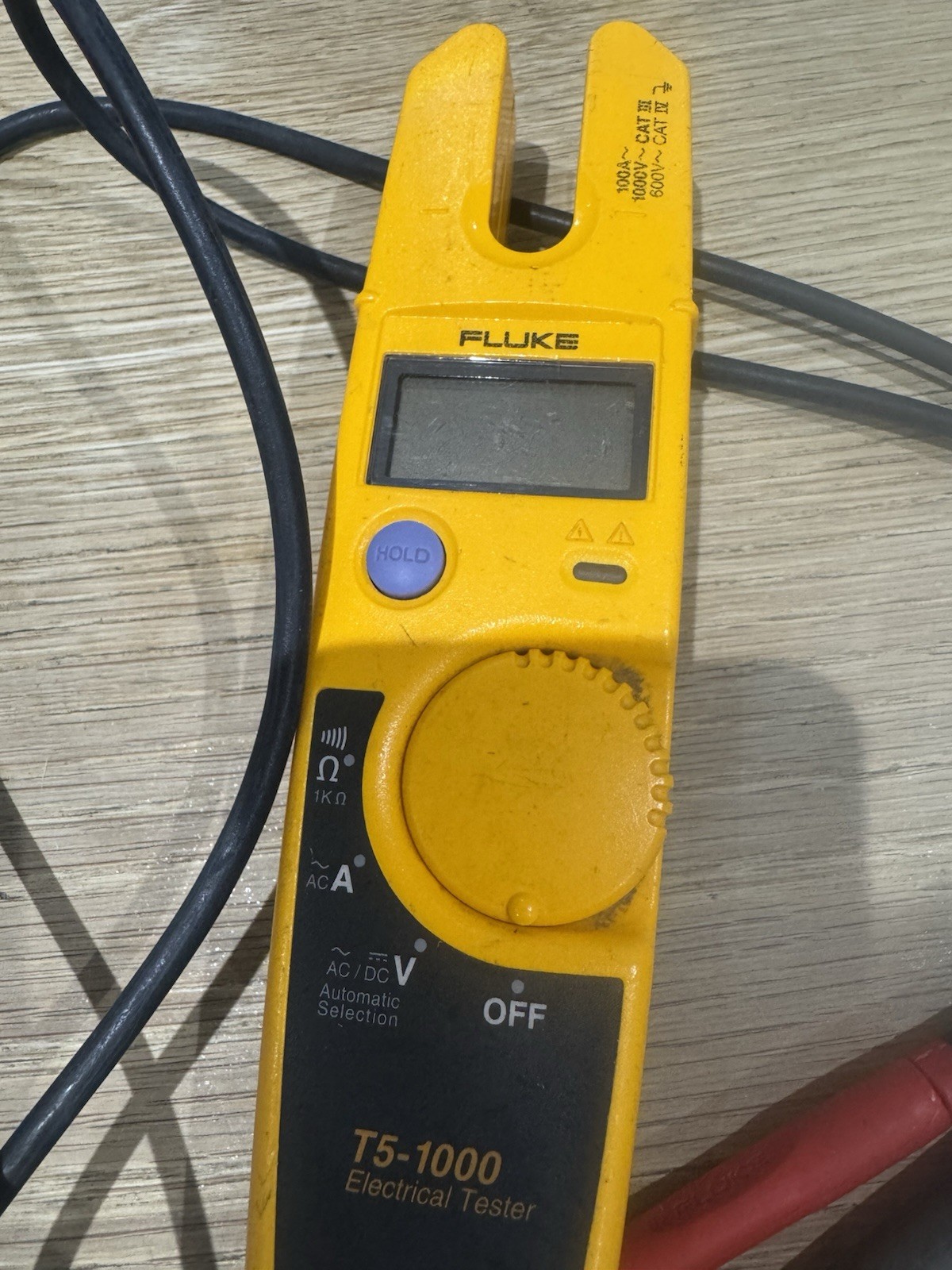 플루크 T5-1000 휴대용 디지털 전기 테스터 CAT III 1000V 100A 4000 2