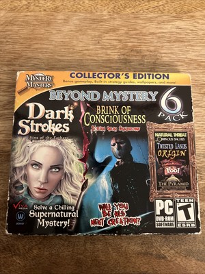 Dark Strokes & Brink Of Consciousness 6pk Pc DVD-ROM Video Game T-Teen (Sealed)
