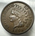 1895  INDIAN CENT  AU/UNC
