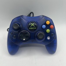 OG Original Xbox Blue Controller S Type OEM W/Breakaway Cable MODEL X09-64241-01