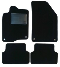 Fußmatten Set Autoteppiche für Renault Laguna II 2001 2008 Schwarz