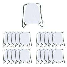 Drawstring Backpack Bulk 20 packs Draw String Backpack Bags DIY Gym Sports tr...