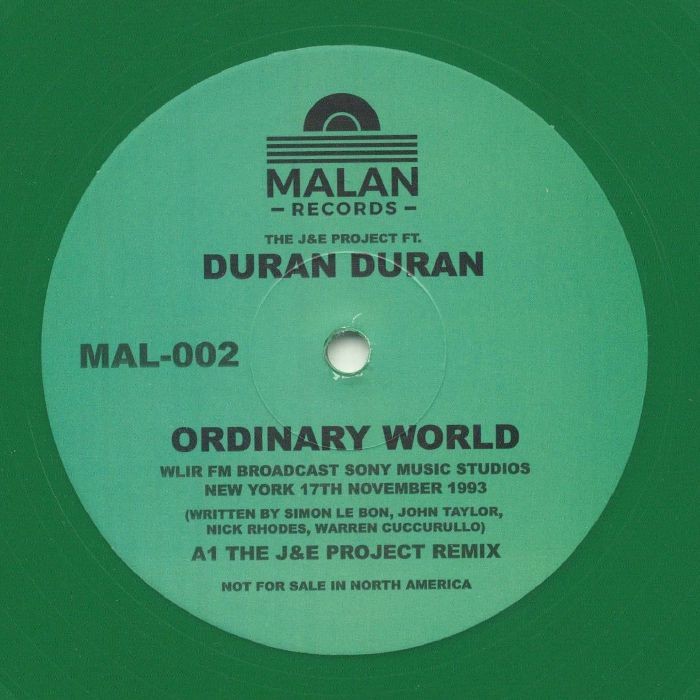 J&E PROJECT feat DURAN DURAN - Ordinary World - Vinyl (green vinyl 12"")