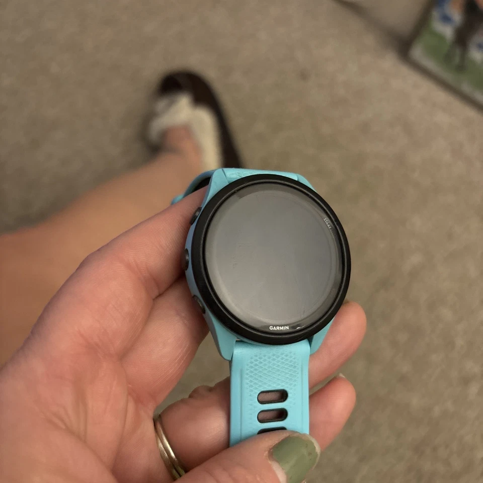 Smartwatch Garmin Forerunner 265 GPS corrida - Aqua/preto - Imagem 2 de 4